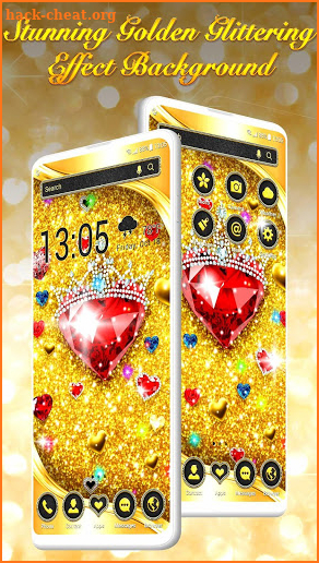 3D Diamond Heart Wallpaper screenshot
