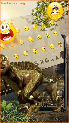 3D Dinosaur Keyboard Theme screenshot