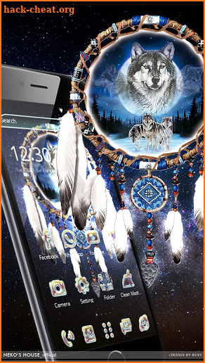 3D Dream Catcher Star Wolf Live Wallpaper Theme screenshot