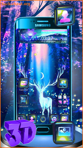 3D Dream Forest Deer Theme screenshot