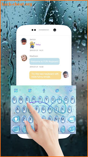 3D Droplet Keyboard Theme screenshot