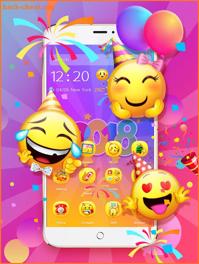 3D Emoji Theme - Lucky 2019 screenshot