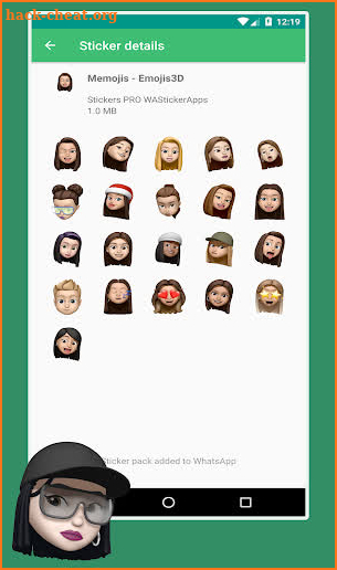3D Emojis Stickers for WhatsApp screenshot