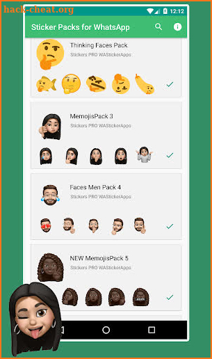 3D Emojis Stickers for WhatsApp screenshot