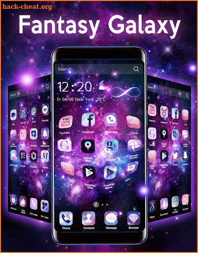 3D Fantasy Galaxy Theme screenshot
