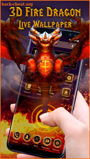 3D Fire dragon live wallpaper screenshot