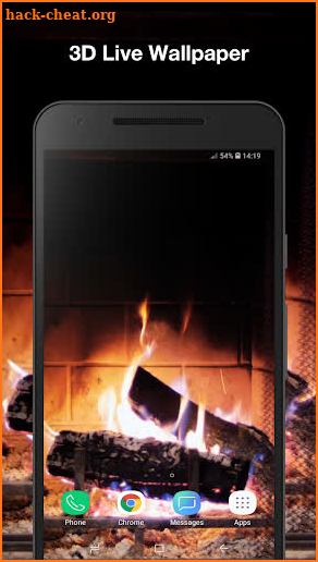 3D Fireplace Live Wallpaper screenshot