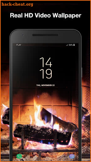 3D Fireplace Live Wallpaper screenshot