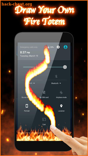 3D Flame Animated Fire Live Wallpaper screenshot