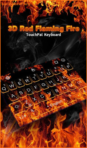3D Flaming Fire Keyboard Theme screenshot