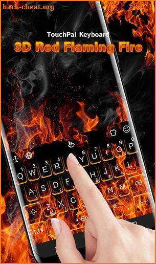 3D Flaming Fire Keyboard Theme screenshot