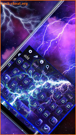 3D Flash Electric Keyboard Theme screenshot