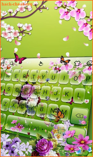 3D Flower Garden Keyboard Theme screenshot