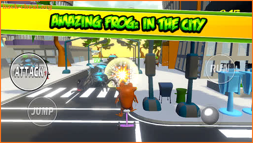 3D Frog Game Amazing Action : IN CITY TOWN screenshot