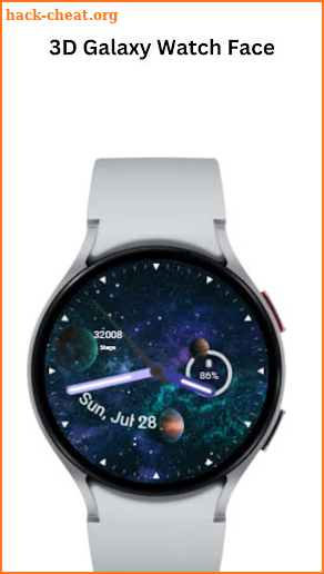 3D Galaxy Watch Face screenshot