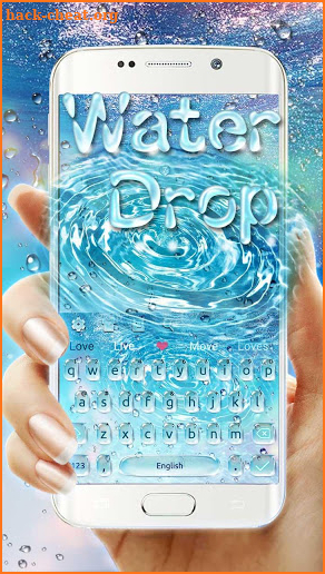 3D Glass Water Droplet screenshot