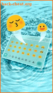 3D Glass Water Keyboard Theme screenshot