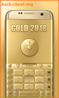 3D Gold 2018 GO Keyboard Theme screenshot