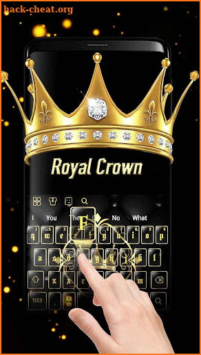 3D Golden Crown Keyboard screenshot
