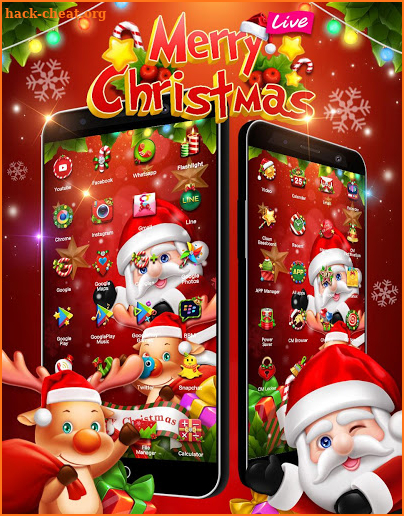 3D Happy Christmas Santa Theme screenshot