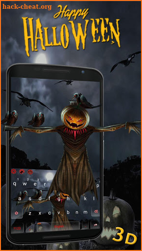3D Happy Halloween Keyboard Theme screenshot