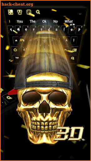 3D Hip-Hop Skull Keyboard screenshot