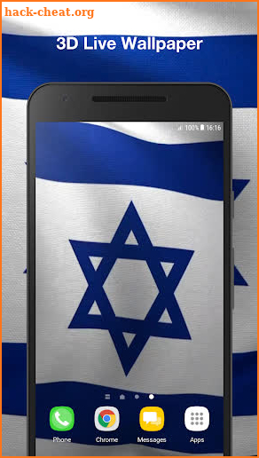 3D Israel Flag Live Wallpaper screenshot