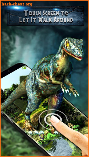 3D Jurassic dinosaur in the park live wallpaper screenshot