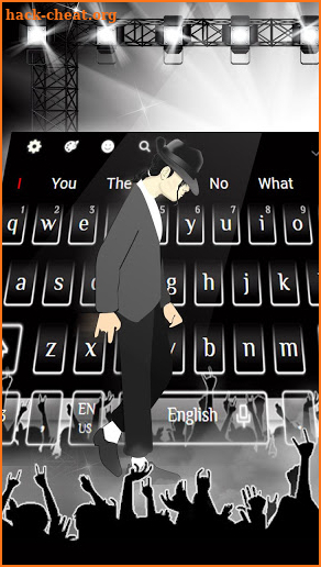 3D King of Pop Live Moonwalk Keyboard Theme screenshot