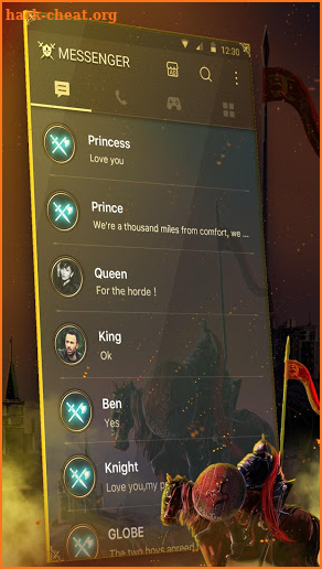 3D Knight SMS Messenger 2019 - call app screenshot