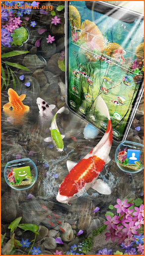 3D Koi Fish Launcher screenshot