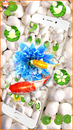 3D koi fish theme screenshot