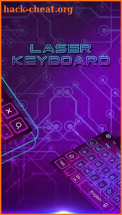3D Laser Keyboard Yheme screenshot