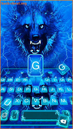 3D Lightning Wolf Theme Keyboard screenshot