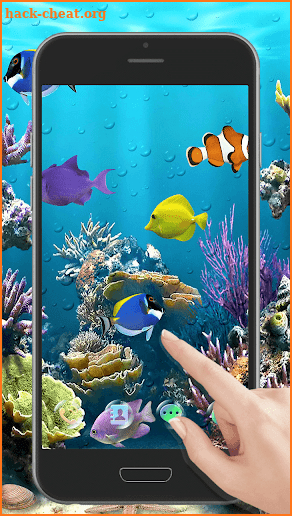 3D Live Aquarium Fish Launcher Theme HD Wallpapers screenshot