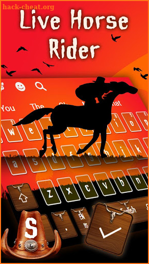 3D Live Cowboy Keyboard Theme screenshot