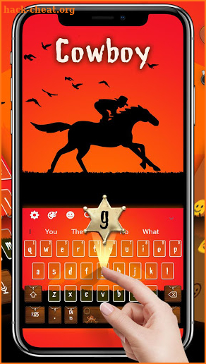 3D Live Cowboy Keyboard Theme screenshot