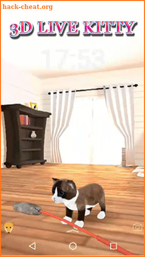 3D Live Cute Kitty Lock Theme screenshot