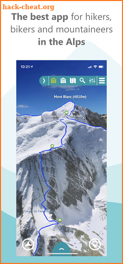 3D map - hike, climbe & bike tours - GPS Navi screenshot