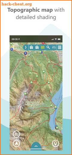 3D map - hike, climbe & bike tours - GPS Navi screenshot