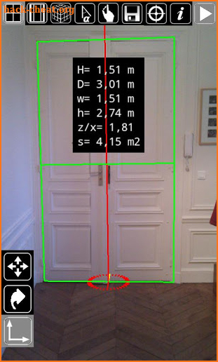 3D measurement app - Plumb-bob screenshot