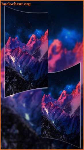 3D Mountain Galaxy Lock Theme screenshot