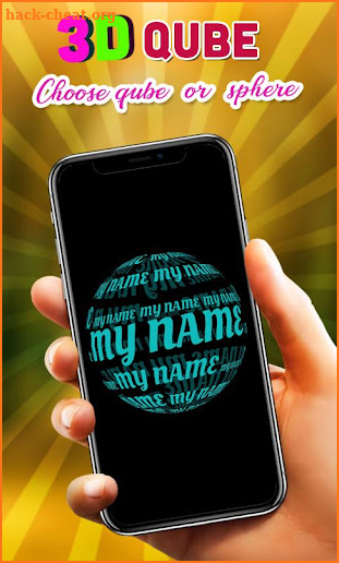 3D My Name Live Wallpaper screenshot