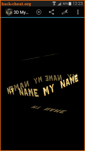 3D My Name Live Wallpaper screenshot