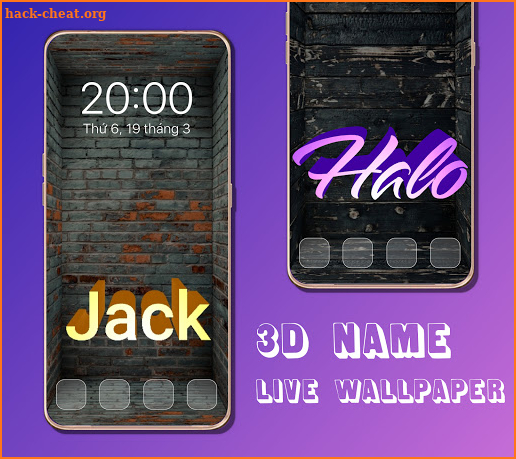 3D My Name Live Wallpaper - 3D Parallax background screenshot