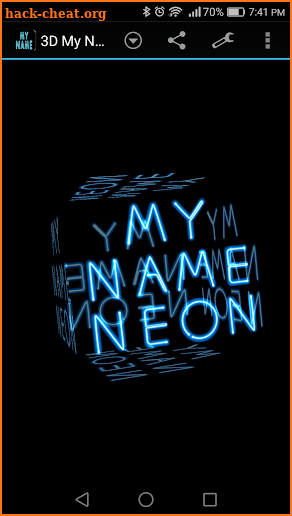 3D My Name Neon Live Wallpaper screenshot