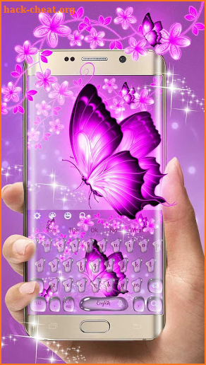 3D Neon Butterfly Kawaii Keyboard screenshot