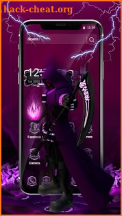 3d Neon Grim Reaper screenshot