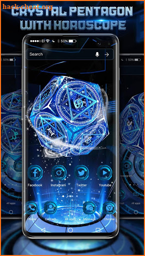 3D Neon Zodiac Wallpaper screenshot