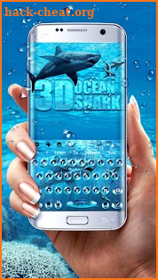 3D Ocean Shark Keyboard Theme screenshot